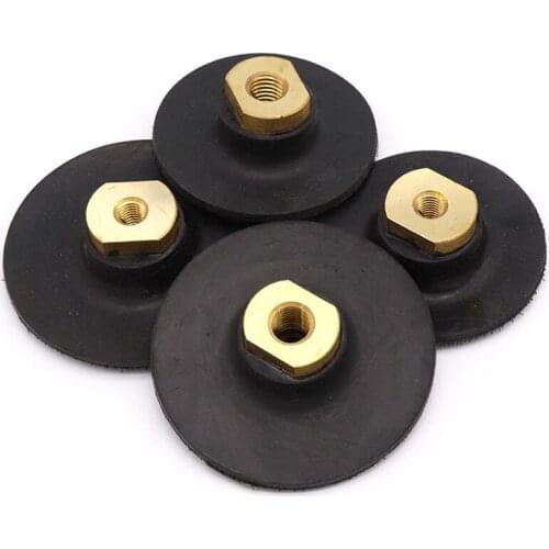 3'' 4'' Rubber Based Back Pad M10/14 Thread Diameter For Diamond Polishing Backer Pads Sanding Discs Backing Holder