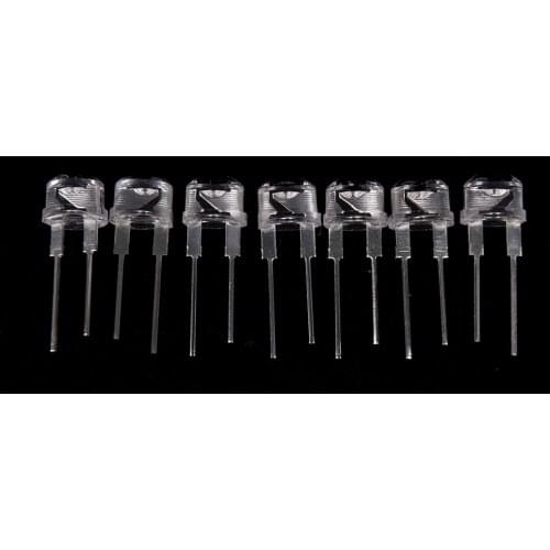 50pcs/lot 0.75W 8mm Straw Hat LED White Ultra Bright F8 White LED Light Emitting Diode Lighting Bulbs NEW