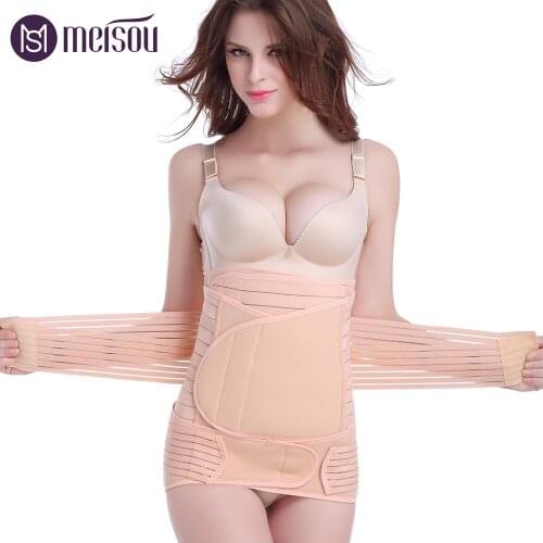 Brand 3in1 Belly/Abdomen/Pelvis Postpartum Belt Body Recovery Shapewear Belly Slim Waist Cincher Breathable Waist Trainer Corset