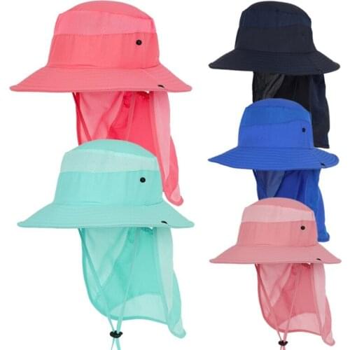 Kids Sun Hat Summer Baby Cap Children Outdoor Adjustable Hat Anti UV Protection Travel Beach Caps Kids Unisex Cap Hats