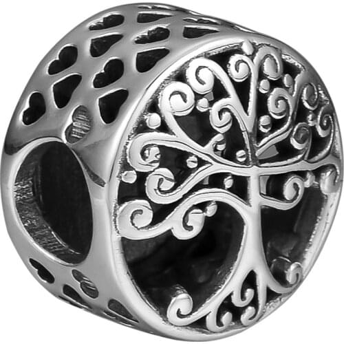 DIY Fits for Pandora Charms Bracelets Family Roots Beads 100% 925 Sterling-Silver-Jewelry Free Shipping