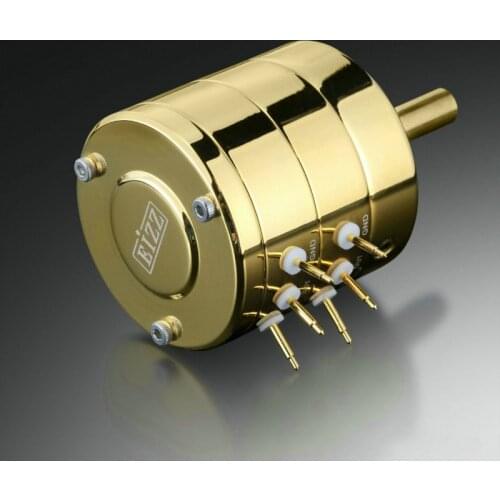 EIZZ GOLD Premium 24-Step Stereo Attenuator Volume Potentiometer 100K 250K For Audio HIFI DIY Vintage Tube Amplifier