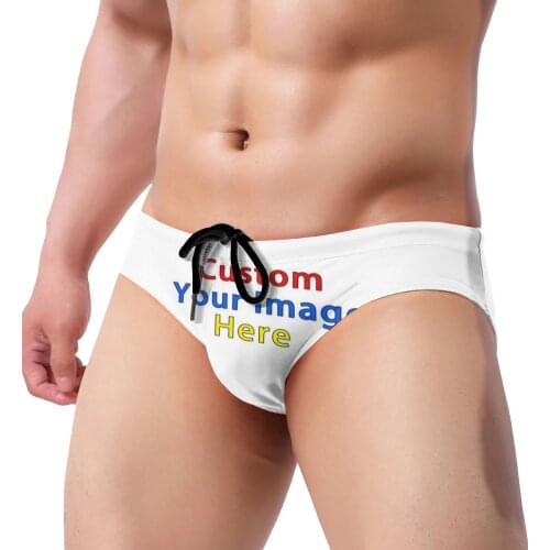 Brand Men Underwear Fashion Beach Shorts 2020 Free Customized Logo Pattern Quick Drying Breathable Swimwear Shorts Dropshipping