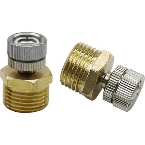 90 Degree Fan Shaped Low Pressure Sprayer Nozzles 3/16" Thread Atomizing Sprinklers Garden Irrigation Watering Sprinklers 30Pcs