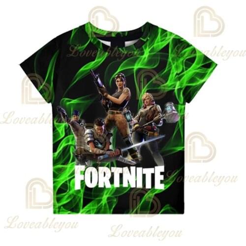 Fortnite Men and Women Victory Boys Girls Cartoon Tops Teen Clothes 3 To 14 Years Kids T-shirt Game 3D Printed Tshirt