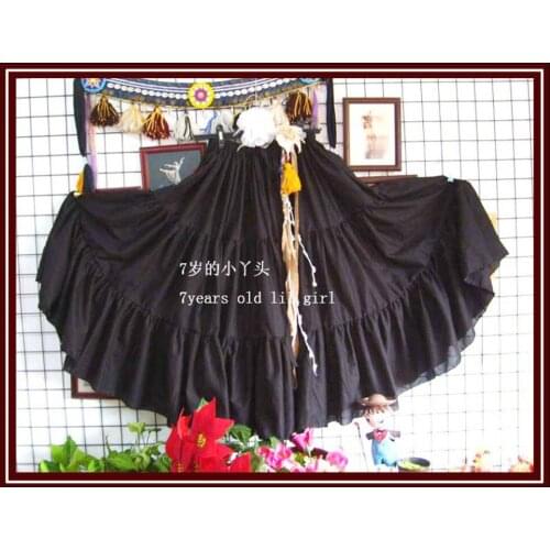 Cotton 3Tiered 12Yards Ats Gypsy Tribal Belly Dance Skirt