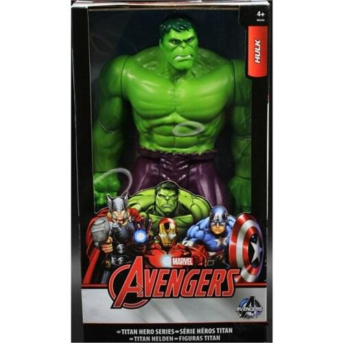 The Avengers Hulk Figure Toys 29CM PVC Head Hand Foot Movable Hulk Doll Boys Toy Christmas Gift