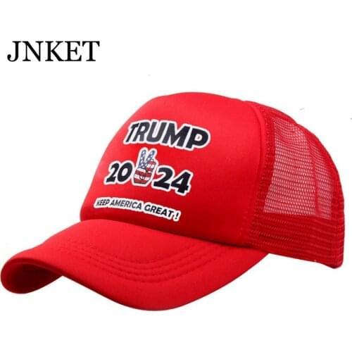 JNKET New Trump 2024 Baseball Cap US Presidential Election Hat Unisex Breathable Mesh Cap Outdoor Sports Sunhat Snapbacks Hat