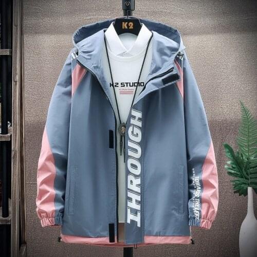Jacket Men Spring and Autumn Casual Fashion Trend Coat Pocket Button Bomber Male Work Jackets Windproof Hooded Top