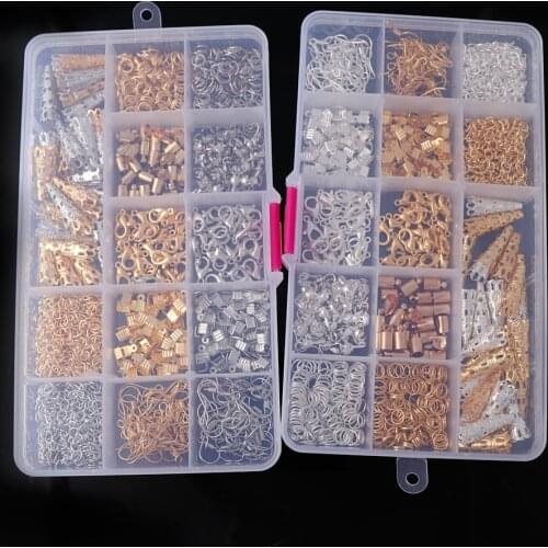 Gold Silver White K Metal Beads Cup/Earring Hook/JumpRings/Pins/Extend Chain/Filigree Hollow Flower Spacer Jewelry Findings