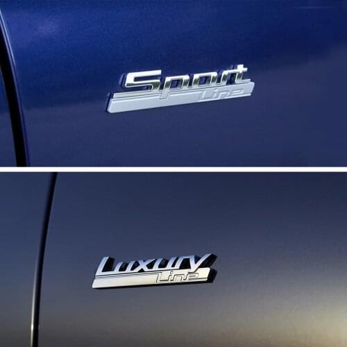 Metal Car Side Sticker For BMW E90 E46 E39 F30 F36 F34 E53 E92 M3 GT 2/ 3/ 4 /5 /7 Series Logo Luxury Sport Line Fender Sticker