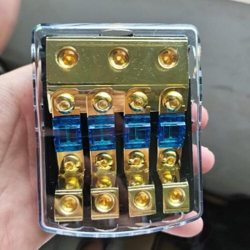 Car Audio Modified High Temperature Resistant Adapter One Point Four Insurance Seat Base Fuse Broken Container 4-seat Splitter