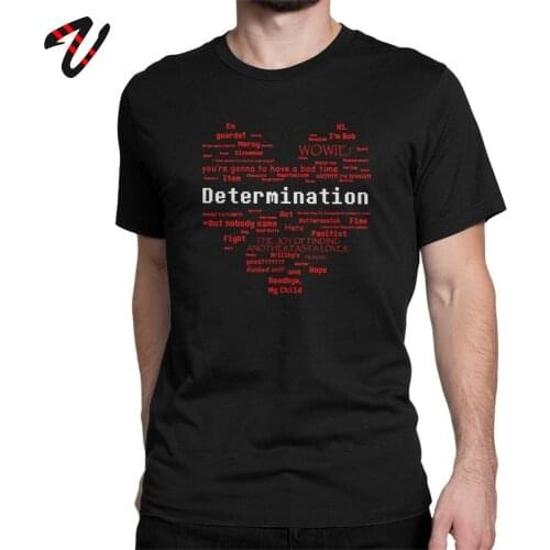 Undertale Tshirt Mens Game T Shirt Sans Word Heart Cool Cotton Short Sleeve Tees O Neck T-Shirt Summer Clothes Teen Streetwear