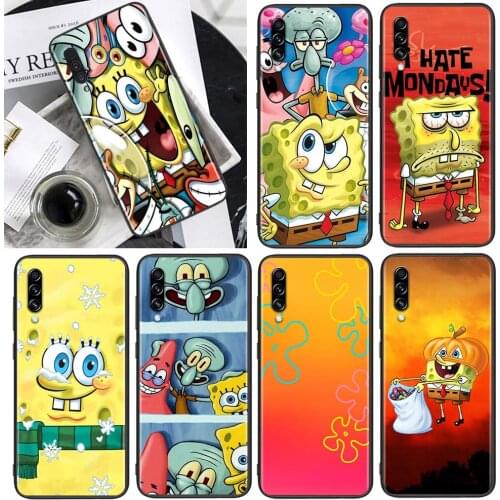 Cute Cartoon Funny for Samsung Galaxy A90 A80 A70 A60 A50 A40 M30 A20E A2Core A10S A10E Soft Black Phone Case