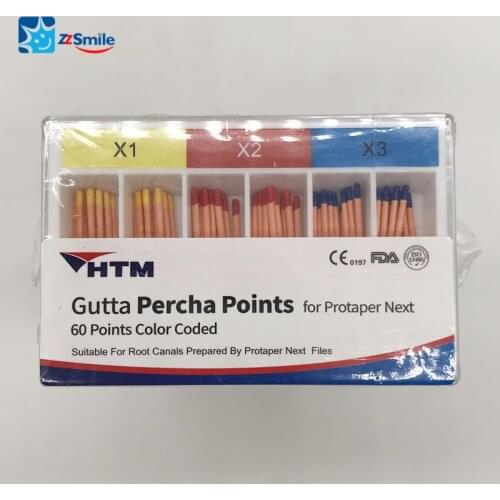 CE Approved Dental Gutta Percha Points Pro-taper Gutta Percha Points Next X1-X3