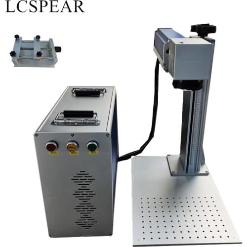 JPT 50W fiber laser marking and cutting machine cut aluminum or silver foil include fixture table have a good price