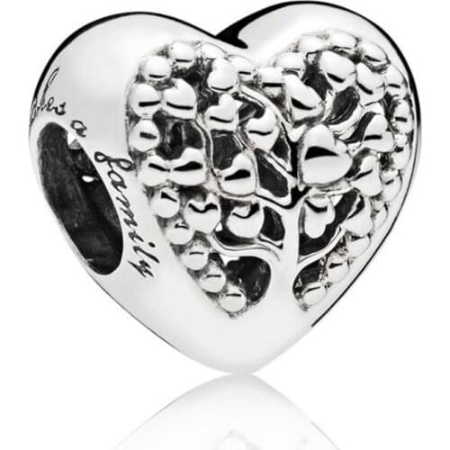 Original Openwork Flourishing Love Hearts Tree Of Life Beads Fit 925 Sterling Silver Charm Europe Bracelet Bangle Diy Jewelry