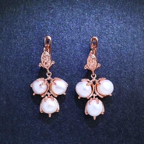 Supply Of natural Freshwater Pearl Earrings Material, Gold-plated Copper Earrings, Tassels, High-end Large-scale Jewelry