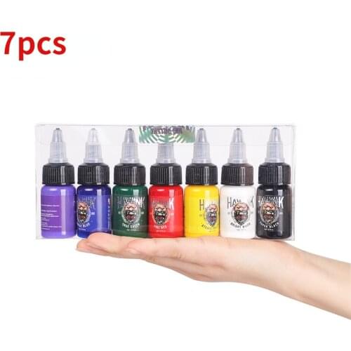 15ML/Bottle Professional Tattoo Pigment Inks Safe Half Permanent Tattoo Paints Supplies for Body Beauty Tattoo Art