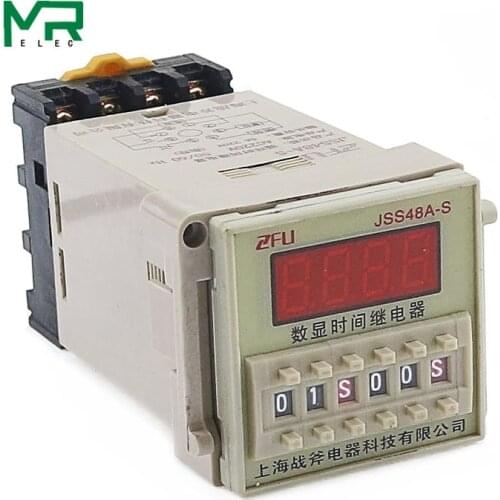JSS48A-S Digital Display Cycle Control Time Relay 220V 380V DH48S-S Cyclic Operation Repeat Action Digital Anytime Stable