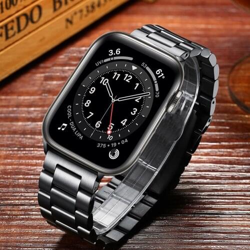Correa for apple watch bands 44mm 40mm series 6 5 4 se band Stainless Steel Metal strap for iwatch bands 3 42mm 38mm bracelet