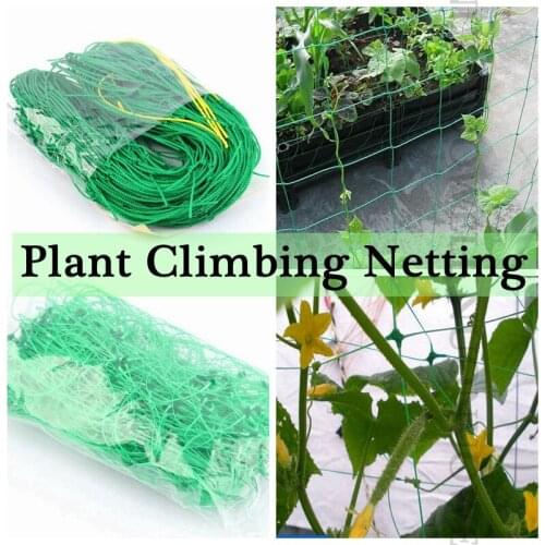 Plant Climbing Net Greenhouse Garden Support Polyester Plant Trellis Netting Nylon Vine Net Necessaries For Plant Growth