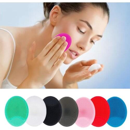Facial Cleansing Brush Colorful Silica Gel Cleanser Facial Beauty Massager Beauty Makeup Tool
