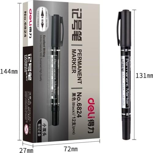 Sijia Cabin Black Permanent Markers