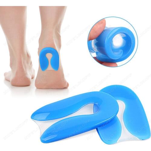 Silicone Gel Heel Pad for Shock Absorption Pain Relief Plantar Fasciitis Foot Care Insert Insole Height Increase Cup Cushion Pad