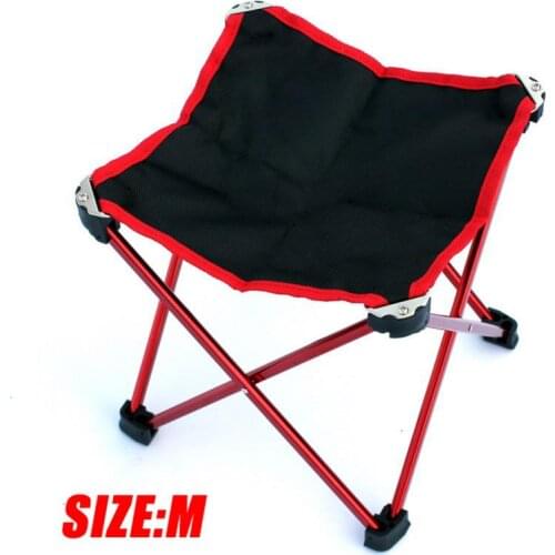 Ultra-light Portable Folding Stool Outdoor Folding Chair Aluminum Fishing Sketch Chair Picnic BBQ Seat Saddle Camping Chair