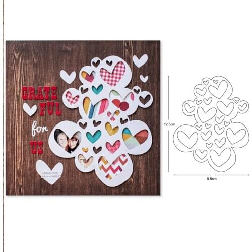 Metal cutting dies String heart frame cut die Scrapbooking dies paper cards making craft knife mould blade punch stencils dies