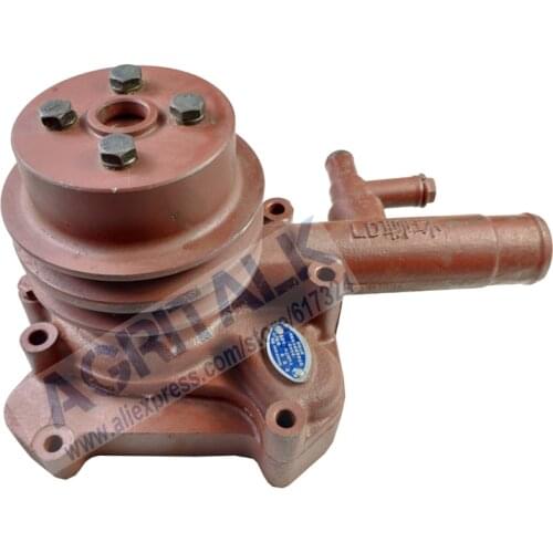The water pump (thermostat type) for Laidong KAMA KM4L22BT series engine, kindly be noted the water pump is with the thermostat