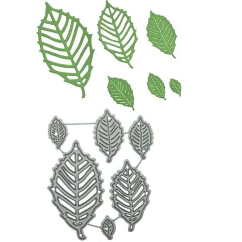 Hollow Out Regular Leaf Pattern Metal Cutting Dies For Scrapbooking Clip Art Paper Decorating Cutter Punch Stencil
