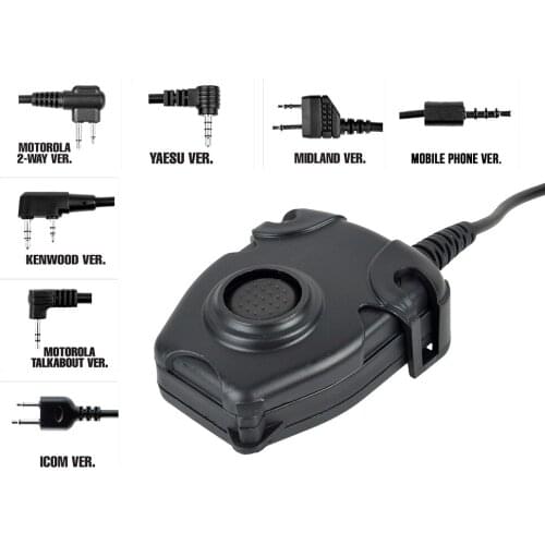 Z-TAC Z112 Peltor PTT Military Airsoft Radio PTT Push To Talk Tactical