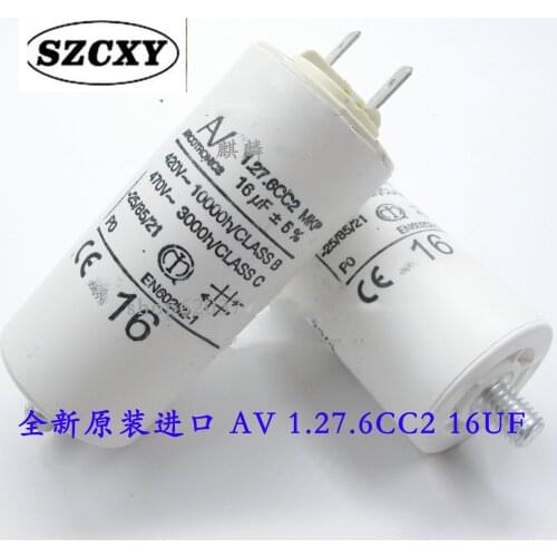 1PCS/AV Arcotronics 1.27.6CC2 MKP 16UF 420V-470V Imported AC start capacitor