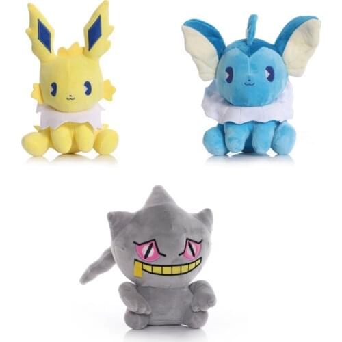 3 Styles 22-28cm Pokemon Banette Jolteon Vaporeon Plush Toys Dolls Kawaii Stuffed Peluches Gifts for Kids