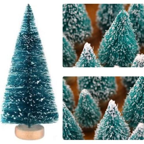 34 Pcs/set Mini Christmas Tree Indoor Desktop Window Garden Decoration Christmas Tree DIY Accessory Home Office Ornament 2021