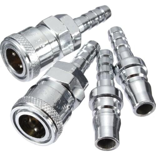 Male Female 8mm Gas Hose Copper Nozzle Quick Release Connector Caravan BBQ SH+PH