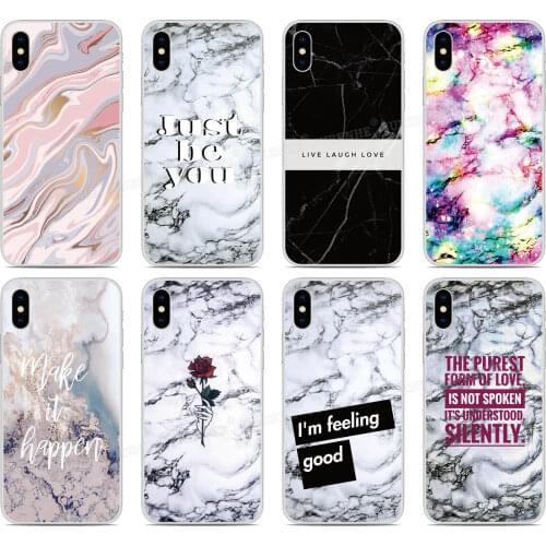 Marble Quote Phone Case For Huawei Nova 5 6 SE 7i Y7P 4e Y5 Y6 Honor 20 9X 8S Mate 30 P40 Plus P30 Pro Lite E P Smart 2019 Cover