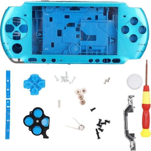 Game Console Case replacement full housing Shell with buttons Screwdriver Old Version Game Console cover Case For PSP3000