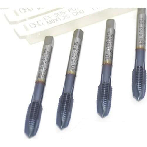 HSS-E TICN M2 M3 M4 M5 M8 M10 M12 screw tap Japan OSG Spiral pointed taps machine tap metric through hole process
