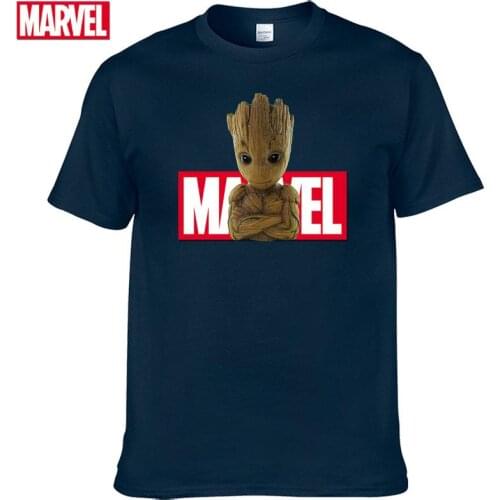 Marvel Guardians of the Galaxy Groot Short sleeve tee Mens T-shirts with short sleeves 2021 Summer graphic t shirts Top #48