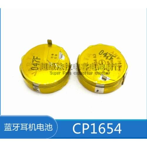 Imported CP1654 A3 high capacity 100mah rechargeable lithium battery 3.7v LIR1654 solder foot