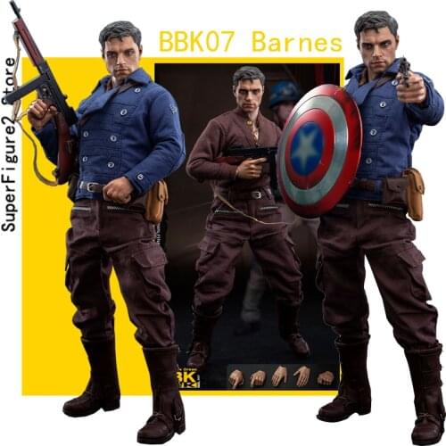 JEU BBK BBK07 1/6 Winter Warrior Bucky Barnes Model 12" Male Soldier Action Figure Full Set Model Toys for Fans Gifts