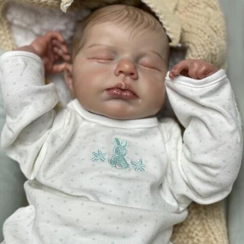19 Inch Reborn Doll Advanced Painted Realistic Newborn Baby Toys High-quality Reborn Baby Toy Dolls Birthday Christmas Gift