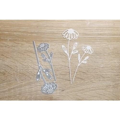 Small daisy leaf plant Cover Cutting Dies Scrapbook Diary Decoration Stencil Embossing Template DIY Greeting Card Handmade