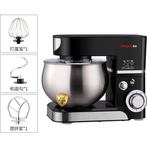Flour dough maker Creamy 5L stand Mixer Bread with bowl Chef Machine egg beater milk frother Planetary Mixer 1200W Whip Kneader