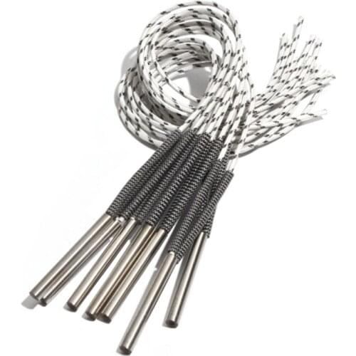 5PCS 8mm 62~75mm 316SUS Cartridge Heater 110V/220V/380V Cylindrical Tube 200W/210W/220W/230W/250W Heating Element