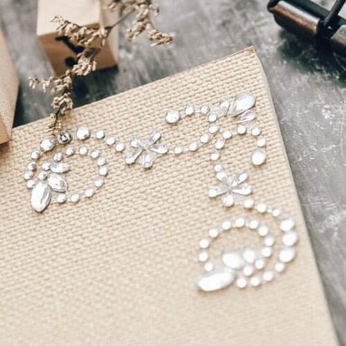 Panalisacraft 3sets angle Acrylic Crystal Stickers Gem Sticker Cards Deco Diamond Rhinestone Self Adhesive Scrapbooking Stickers