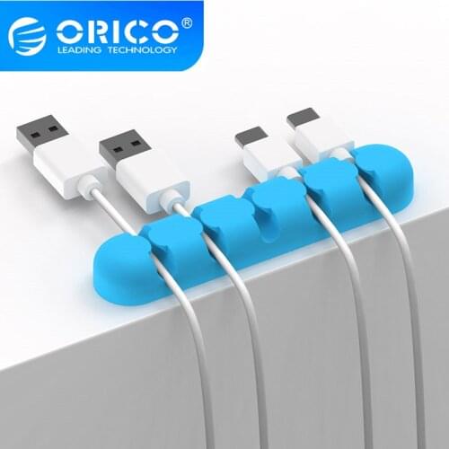 Silicone Desktop Cable Winder Cable Organizer Wire Fixer For Home Office 5mm Multi-color optional USB Cable Organizer ， CBS5